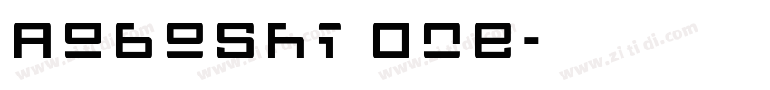 Aoboshi One字体转换